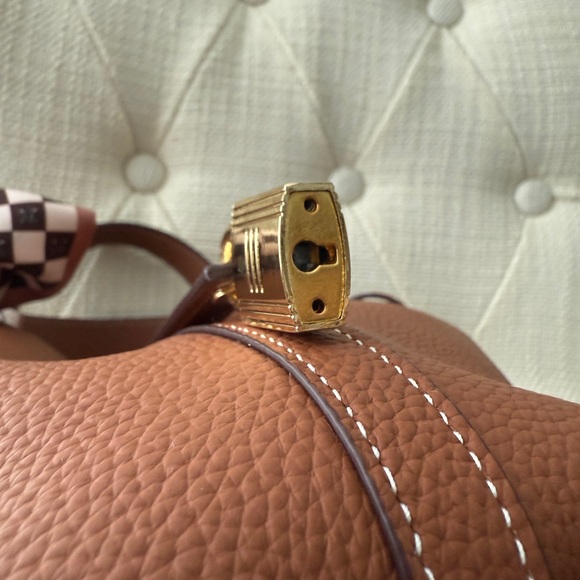 Designer-inspired Picotin 18 Mini Tote Bag in Gold (brown) - Picture 5 of 11